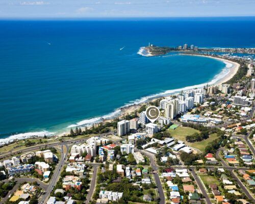 coco-mooloolaba-aerial-with-marker